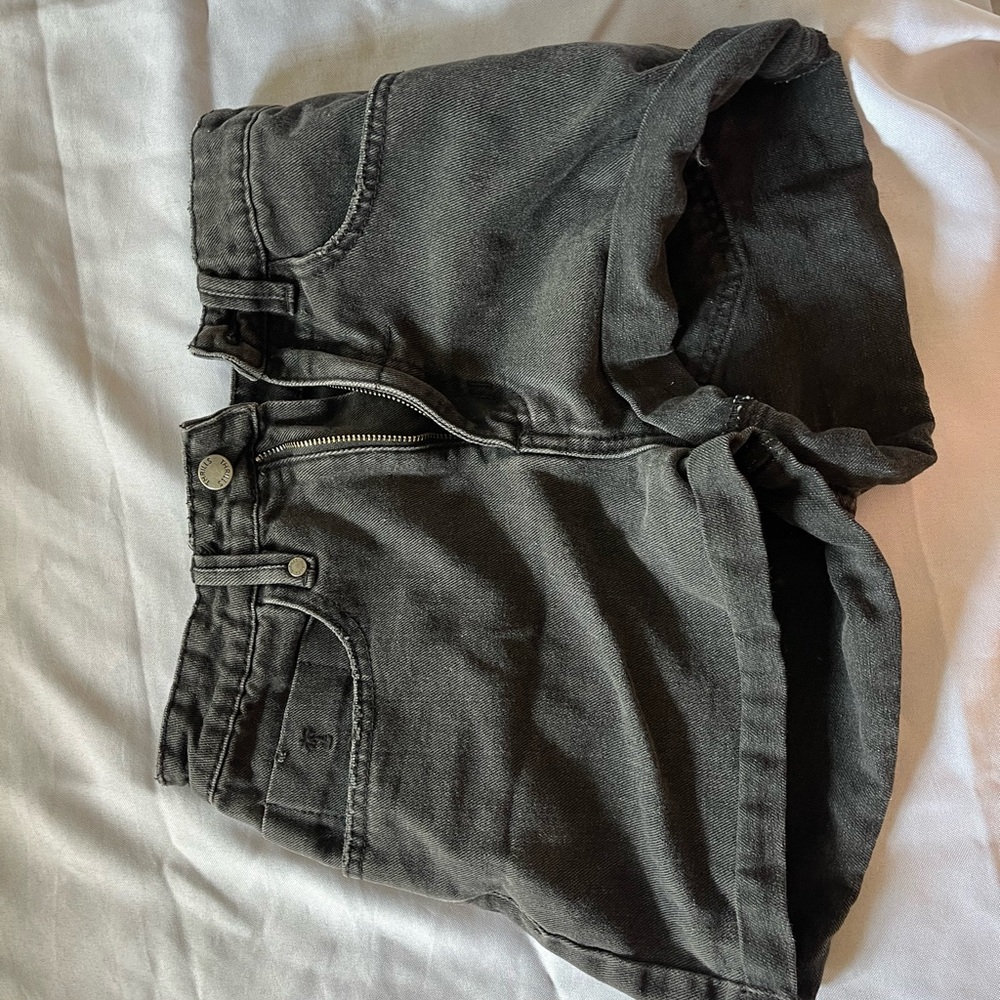 Black Denim Shorts